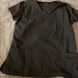 Black scrub top